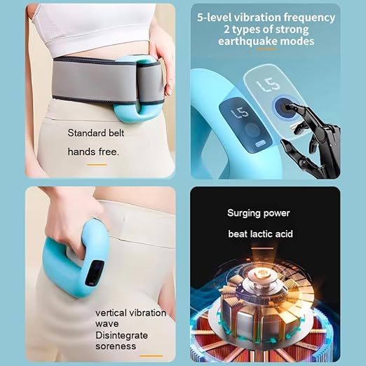 Percussion Massage Ring for Full Body Pain Relief- J16A, Rechargeable Cordless Deep Tissue Massage Ring